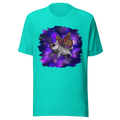 Space cat butterfly t-shirt