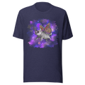 Space cat butterfly t-shirt